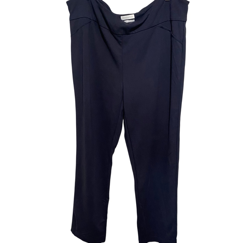 Charter Club Women’s Navy Blue Cambridge Slim Dress Pants Size 18W